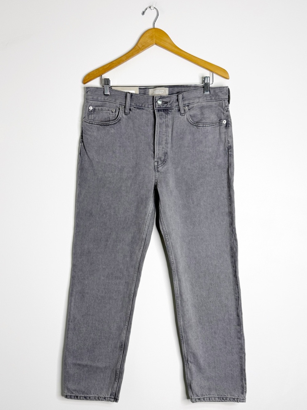Everlane The Relaxed Straight Jean Size 29 Regular Gray Mid Rise NWT